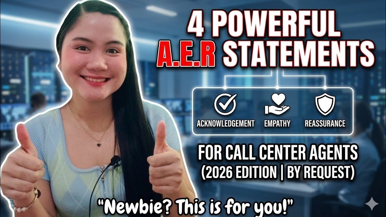 4 POWERFUL A.E.R STATEMENTS FOR CALL CENTER AGENTS THIS 2026 (BY REQUEST) | NAYUMI CEE 💯