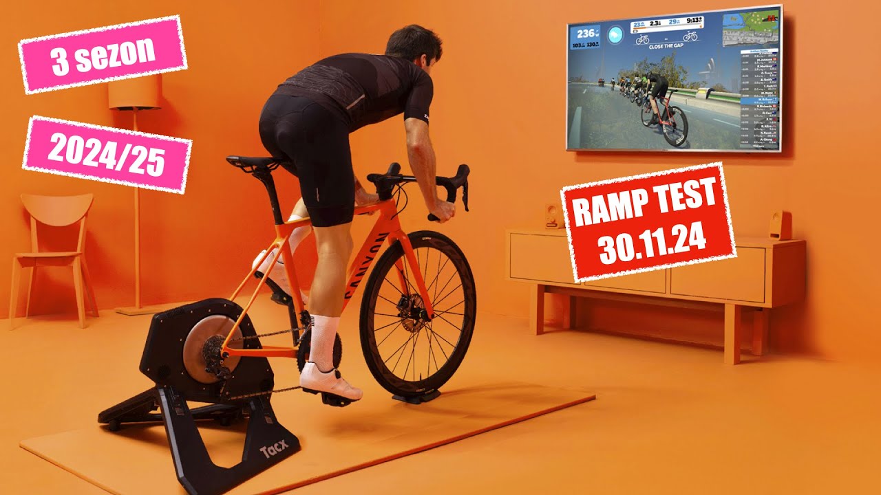 RAMP TEST FTP - 235W 3.1W/kg cały test