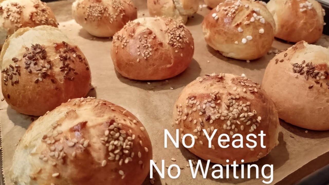 5 Minutes Breakfast Bread With Low Fat Quark | No Yeast | No Waiting Recipe @Ada's Kitchen