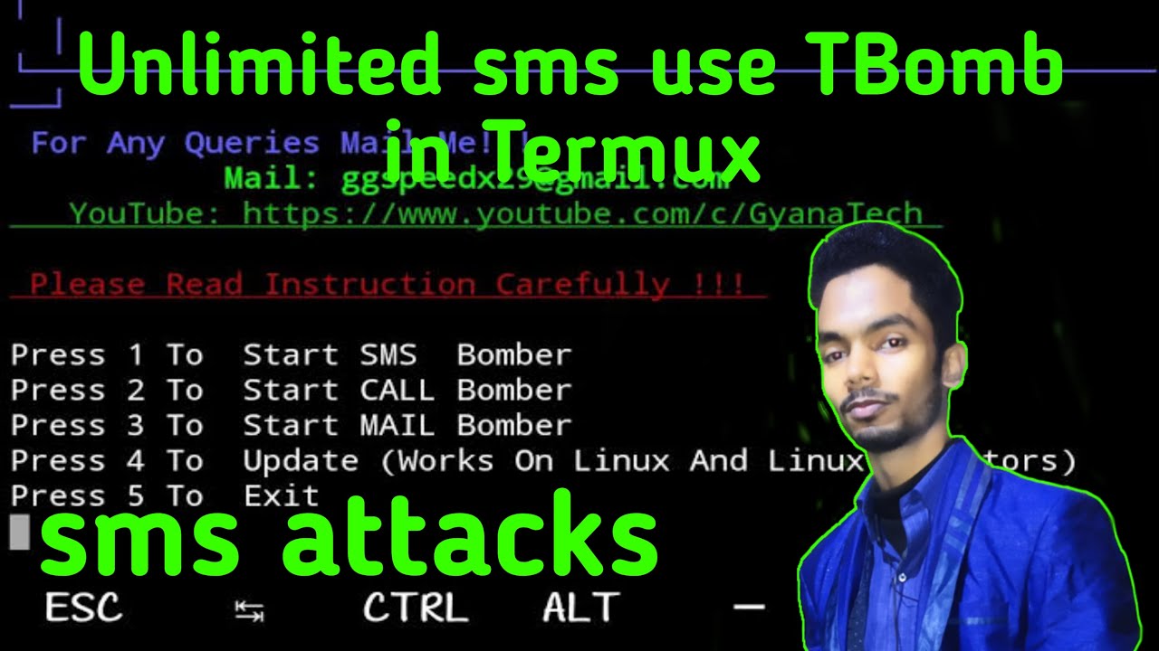 How to use TBomb in termux || sms attack use TBomb