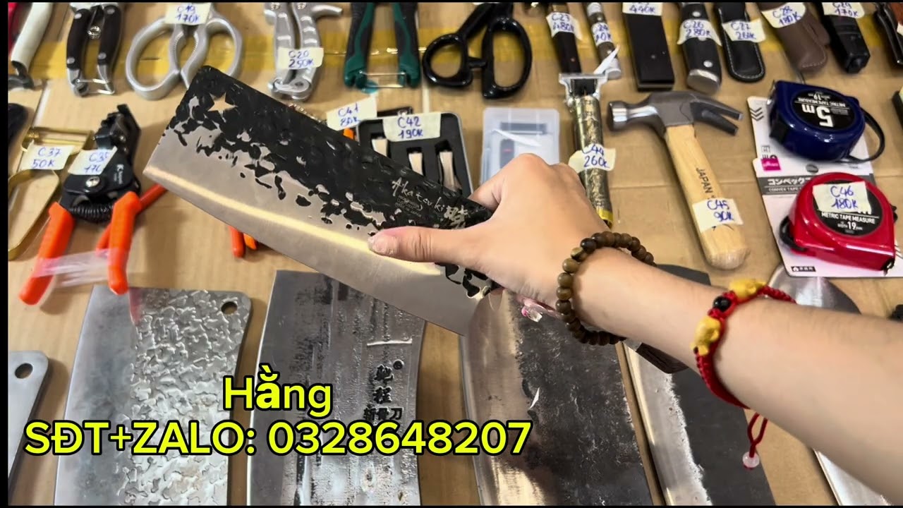 hàng nhật bãi, đồ nghề , dao