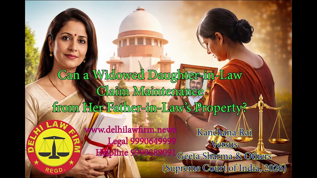Can a Widowed Daughter-in-Law Claim Maintenance from Her Father-in-Law&rsquo;s Property?