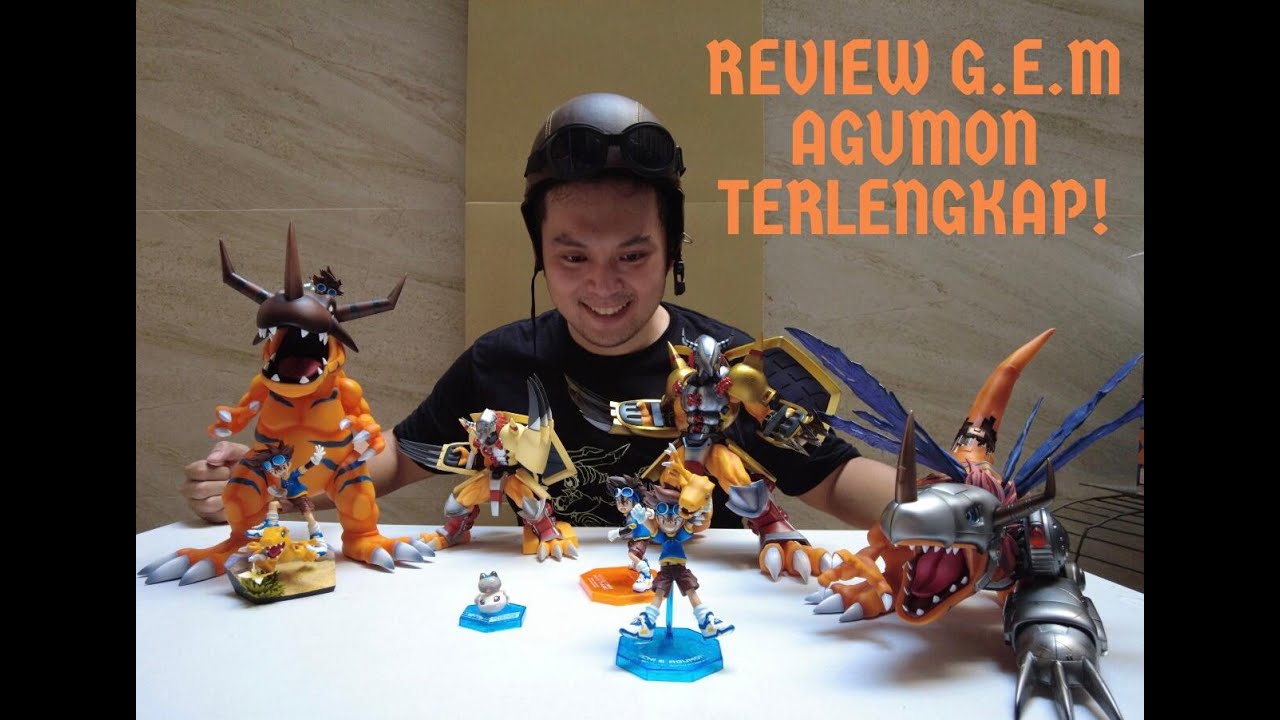 REVIEW G.E.M AGUMON, GREYMON, METAL GREYMON, WARGREYMON TERLENGKAP VS ICHIBANKUJI//Sugih D Vlog # 17