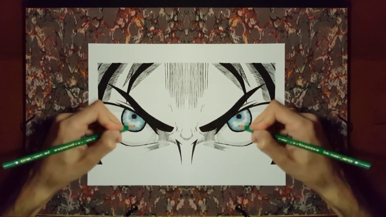 Symétrie - Dessiner EREN - L'ATTAQUE DES TITANS (Shingeki no Kyojin)