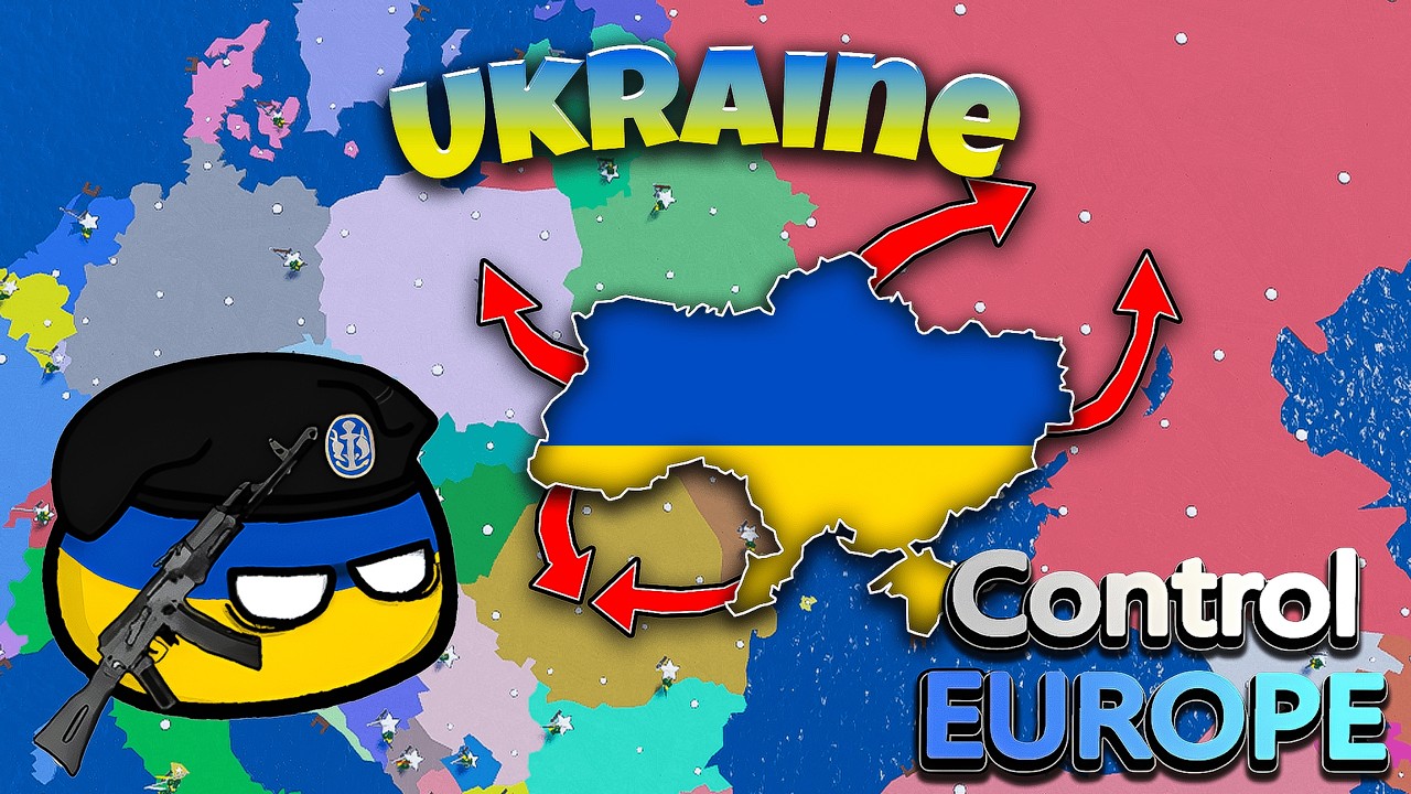 Я завоевал мир, играя за Украину в Roblox Control Europe.