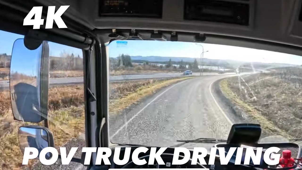 POV TRUCK DRIVING GO PRO 4K mercedes benz atego 1024 REYKJAVIK CITY DRIVING