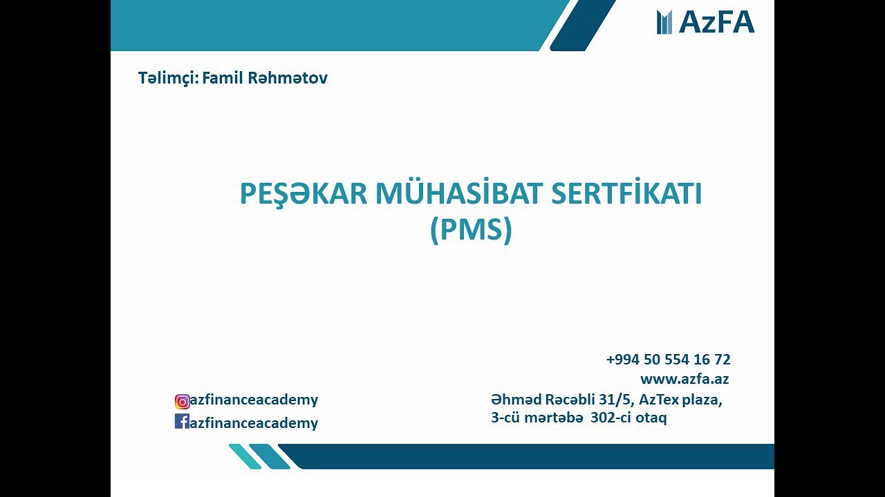 PEŞƏKAR MÜHASİB SERTFİKATI (PMS) HAQQINDA