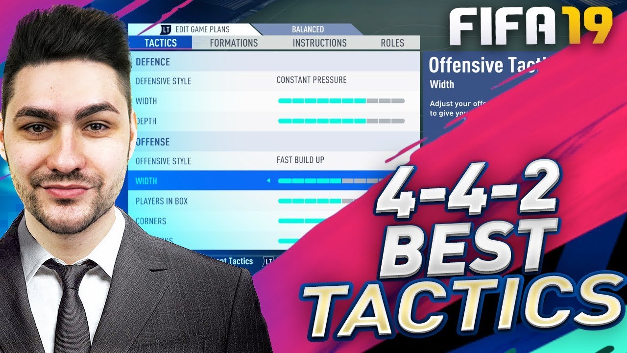 FIFA 19 BEST PRESSURE FORMATION TO WIN GAMES / 4-4-2 BEST CUSTOM TACTICS & PLAYER INSTRUCTRIONS