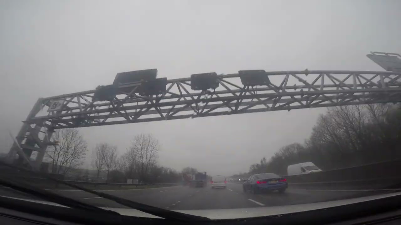 Chesterfield to Derby | M1 & A38 | Real-Time Drive | 21/01/26 | 1080p