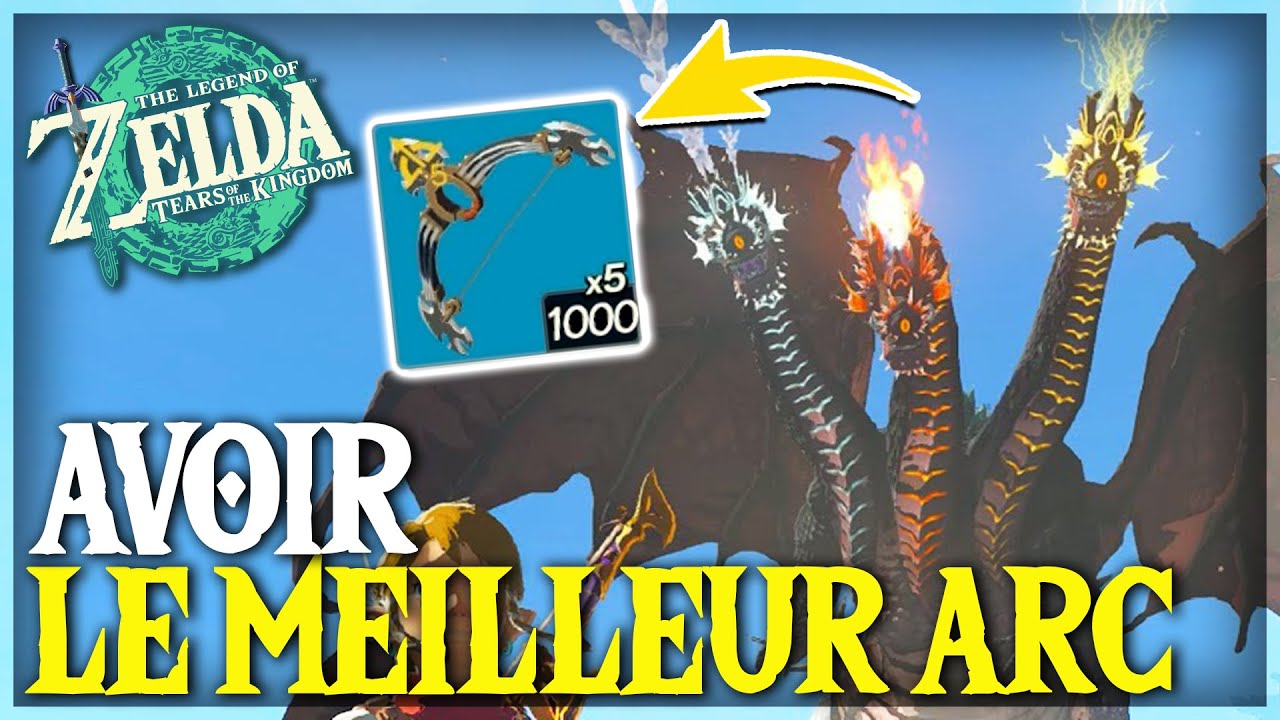 l'ARC le PLUS PUISSANT qui détruit des GRIOCKS dans Zelda Tears of the Kingdom - TUTO ZELDA TOTK