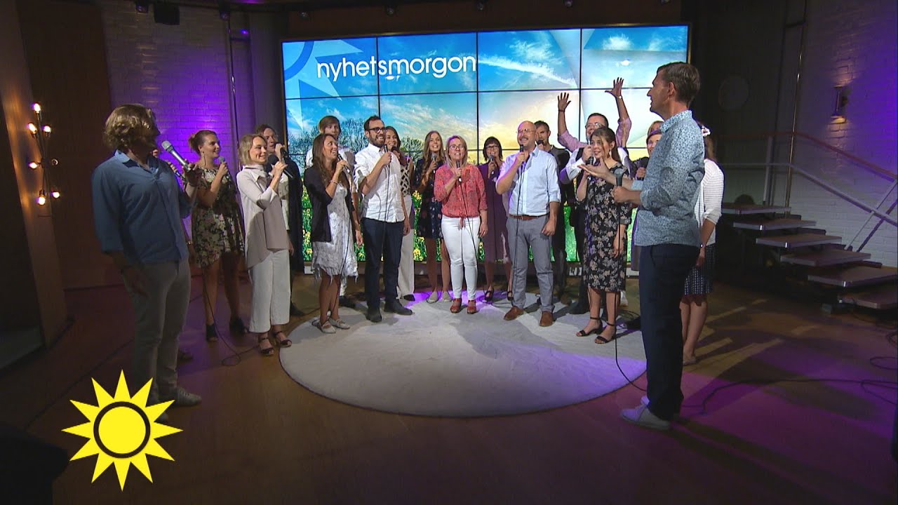 Riltons vänner & We are voice sommarkör - Nu grönskar det - Nyhetsmorgon (TV4)