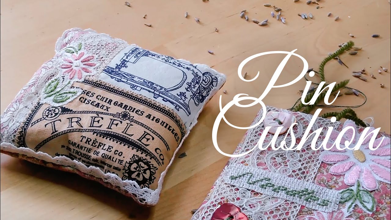 The Quest Continues...Easy Crazy Patchwork Pin Cushion for an Aesthetically Pleasing Workspace!