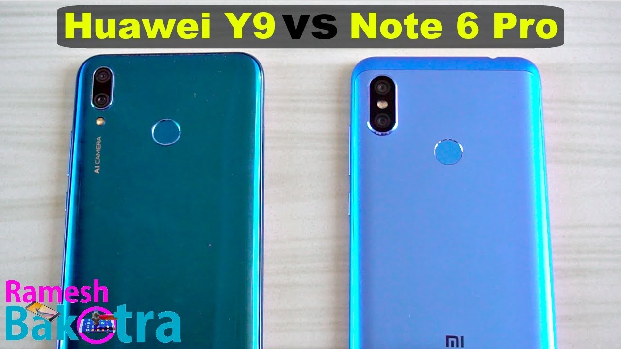 Huawei Y9 2019 vs Redmi Note 6 Pro SpeedTest and Camera Comparison