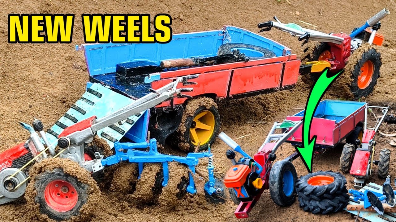 RC Tractor Gets New Tires To Plows The Wet Field After Rain!🚜🌧️
