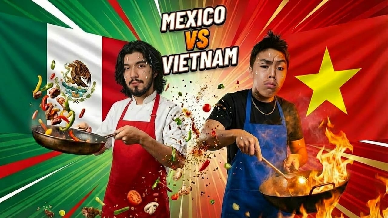 Mexico VS Vietnam EXTREME Coking challenge!!!!