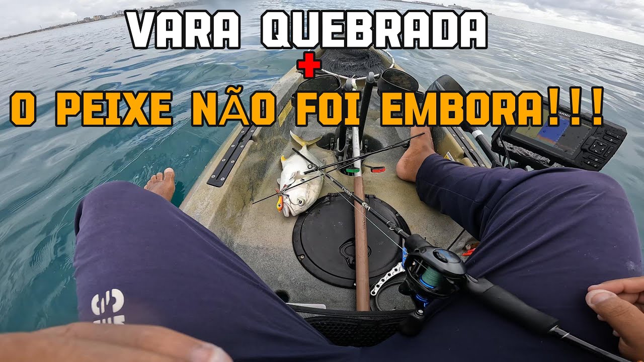VARA QUEBRADA, MAS O PEIXE FICOU.... HIST&Oacute;RIA DE PESCADOR???