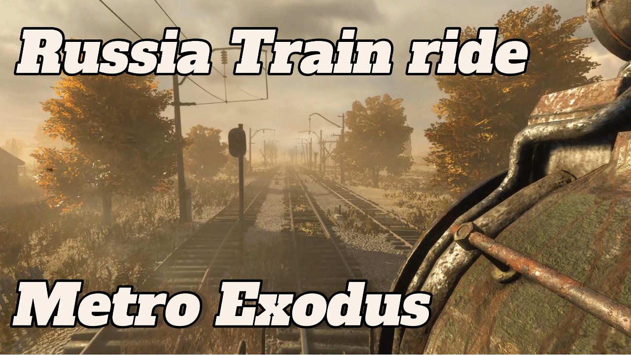 Traveling through Russia on the Aurora | Metro Exodus | Train ride | 4K 60fps