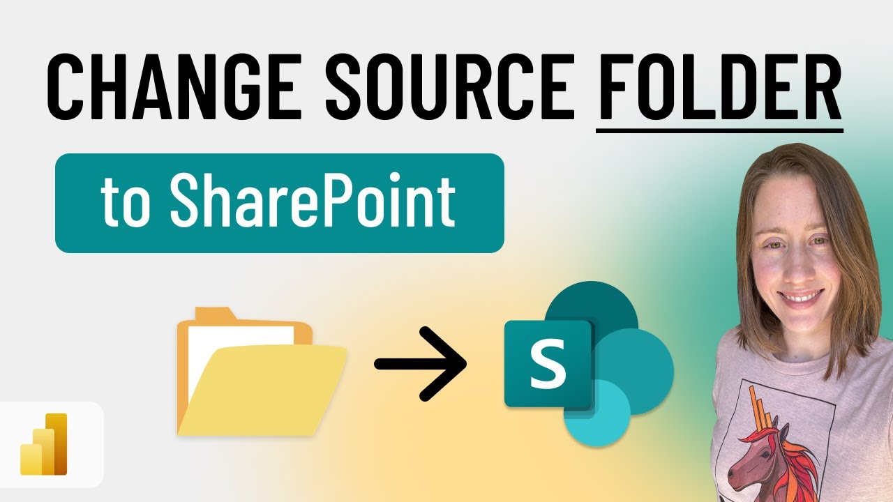 Как изменить исходную ПАПКУ с локальной на SharePoint в Power BI