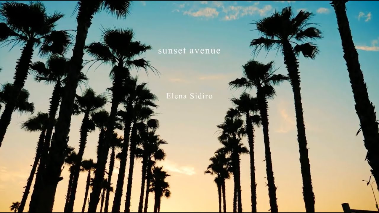 Elena Sidiro - sunset avenue (Lyric Video)