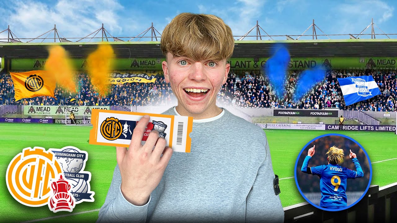 SCENES as KYOGO FURUHASHI FINALLY SCORES for BIRMINGHAM CITY! Cambridge United vs Birmingham City 
