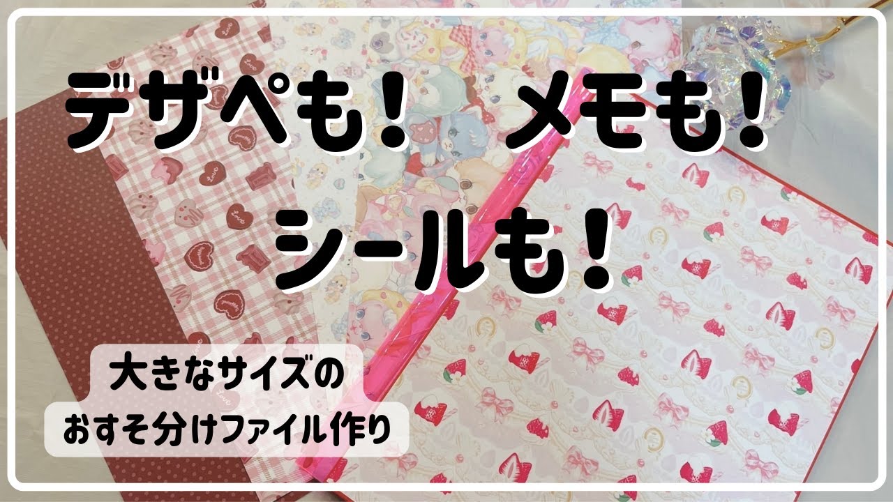 大きいサイズのおすそ分けファイル　コレクション収納にも♡