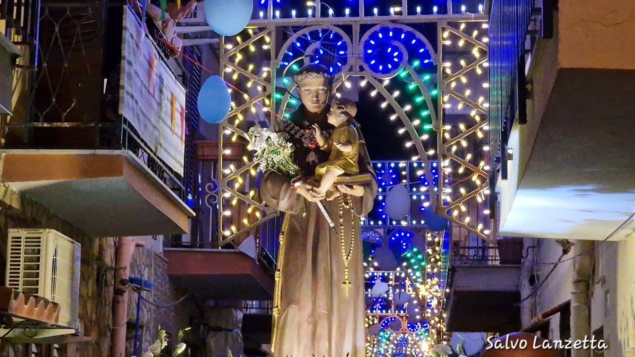 (PALERMO) - PROCESSIONE DI SANT'ANTONIO ALL'ARENELLA (4K) 13/06/2024