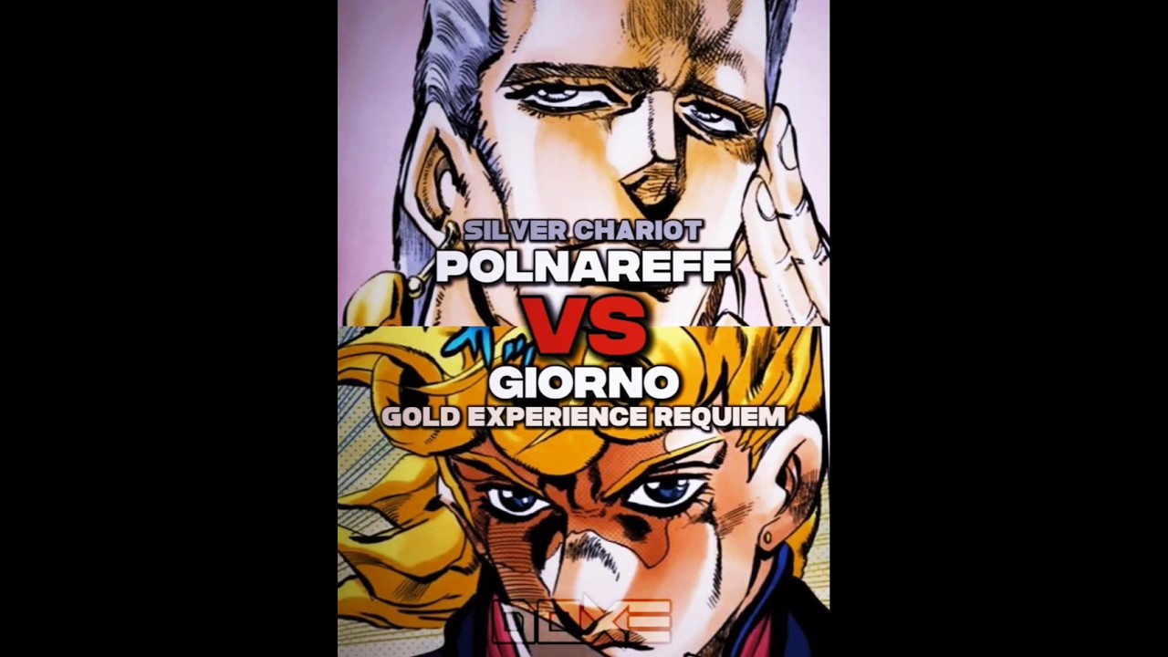 Polnareff Vs Giorno (G.E.R) | JoJo Wheel Series #anime #jojo #edit #polnareff #giorno #vs #part6