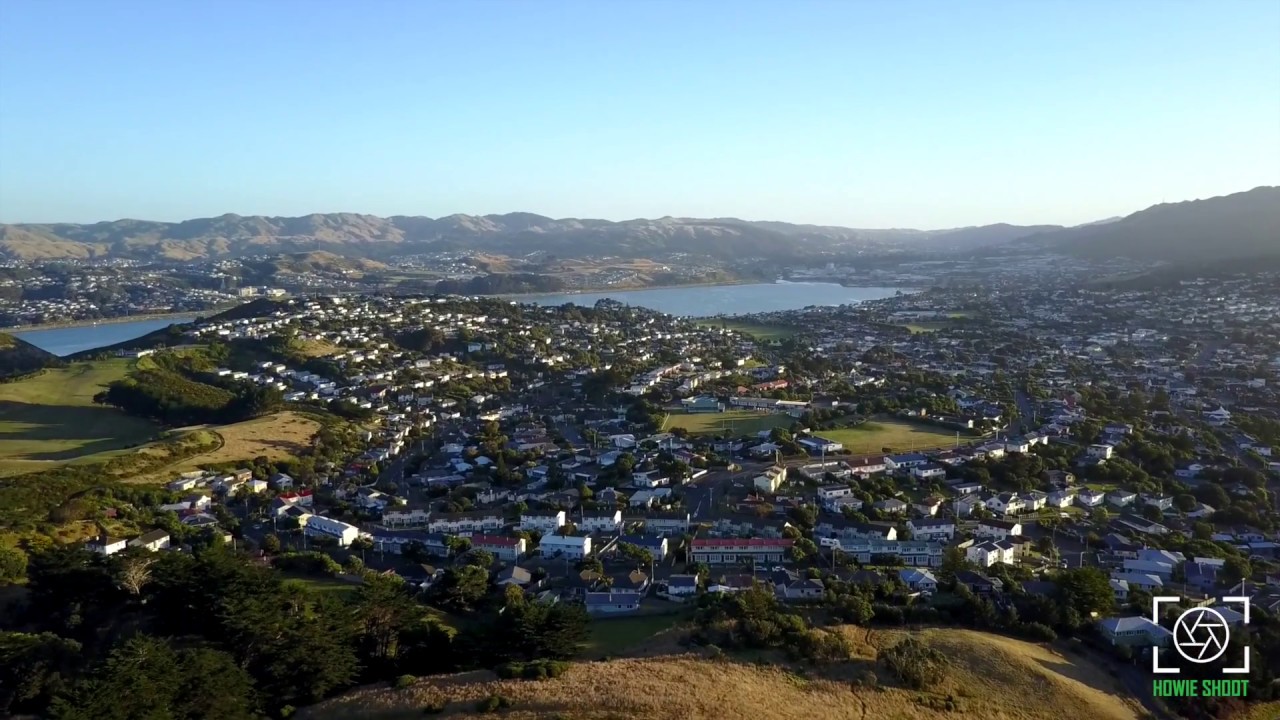 Summer's Day Drone above Porirua, New Zealand