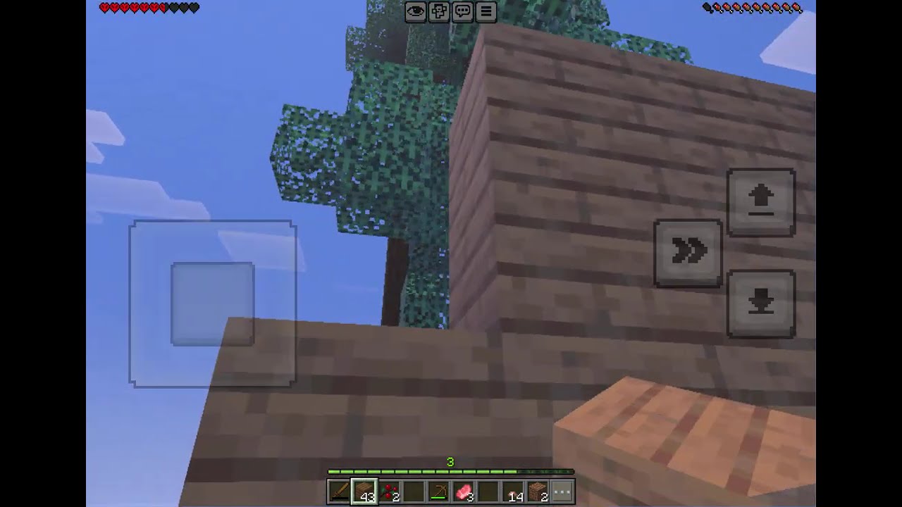 Building a house in my hardcore Minecraft world