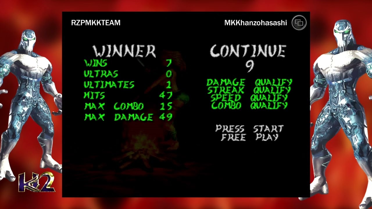 KILLER INSTINCT 2 XBOX ONLINE MATCHES RZPMKKTEAM Versus Hanzo Hasashi MKKTEAM (LONG SET)