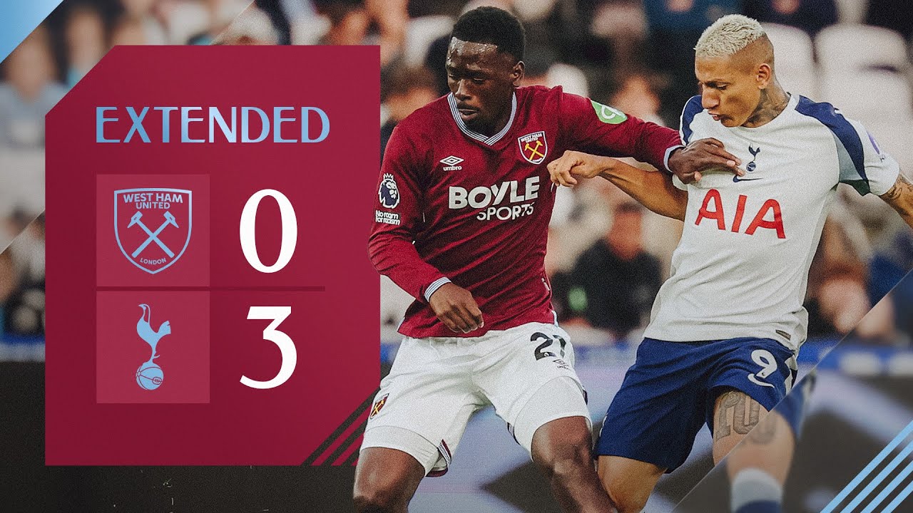 West Ham 0-3 Tottenham | Premier League Extended Highlights