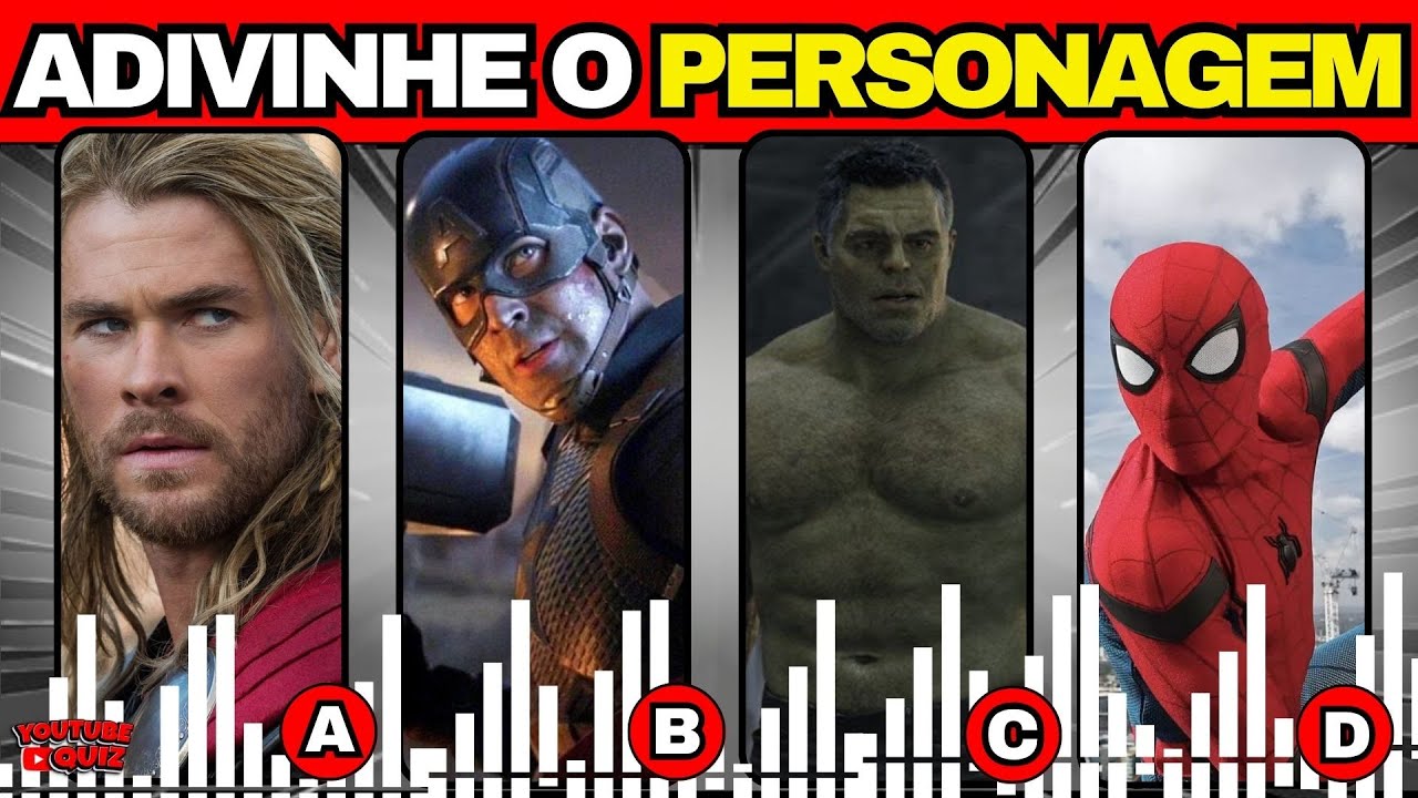 🕸️💥 QUIZ VINGADORES: 20 Perguntas SÓ PARA VERDADEIROS FÃS MARVEL! 🦸‍♂️ (Você É Digno?)#quiz #marvel