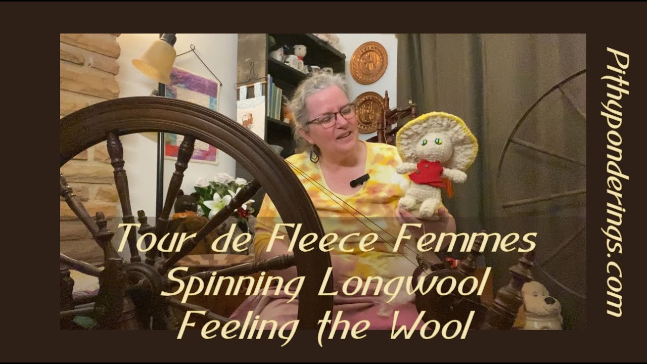 Tour de Fleece Femmes: Spinning Leicester Longwool & Feeling the Wool