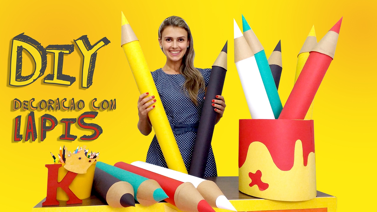DIY: Decoração com Lápis