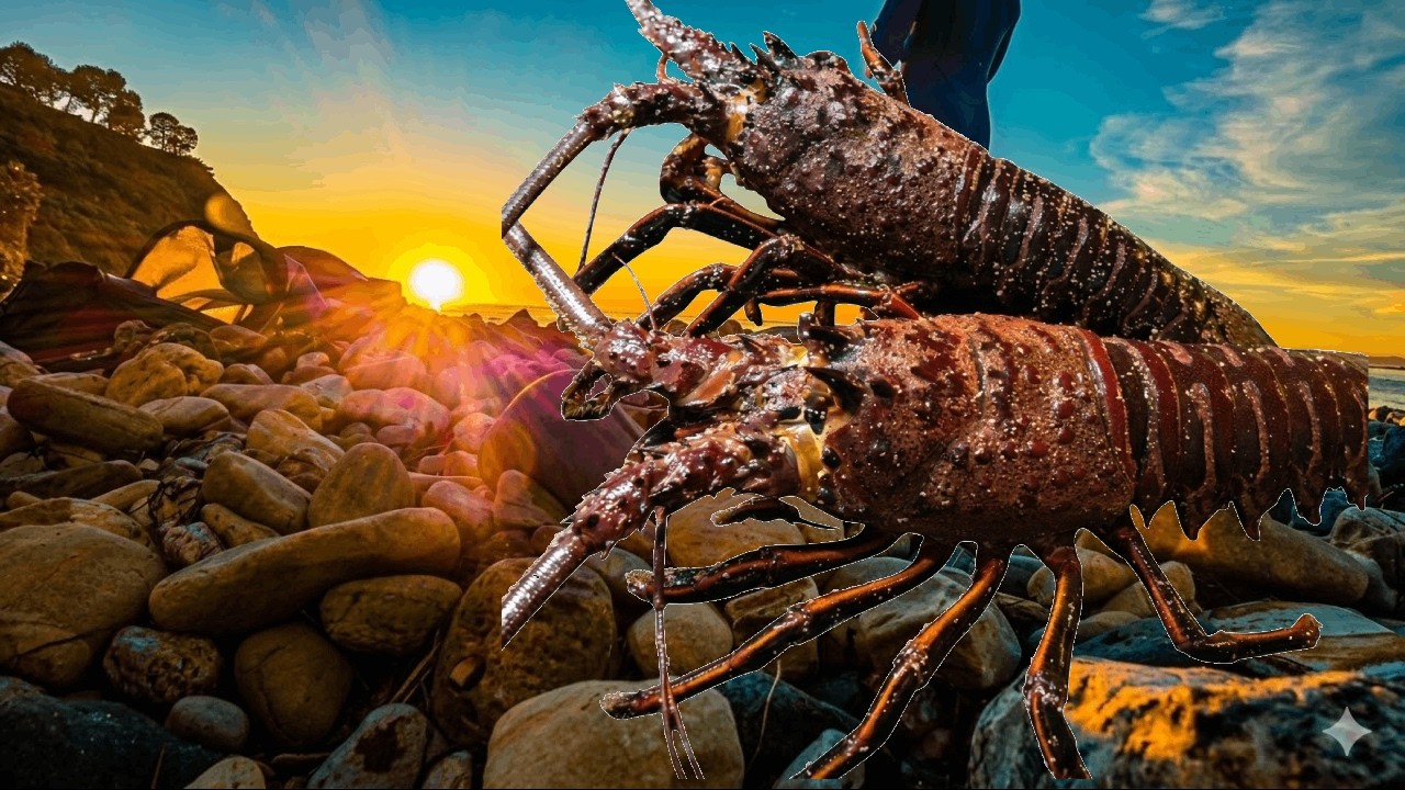 SUCCESSFUL LOBSTER HAUL! (California Spearfishing, Catch and Cook)