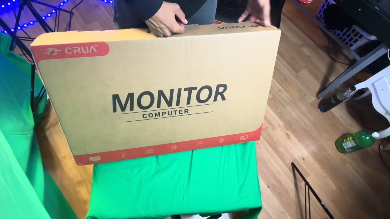 Распаковка изогнутого монитора Grua