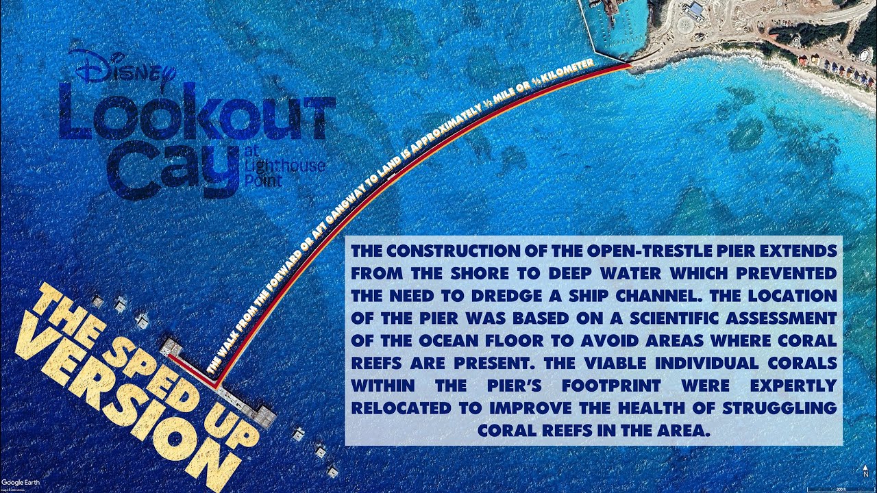 Quickly Walk the Pier at Disney Lookout Cay at Lighthouse Point