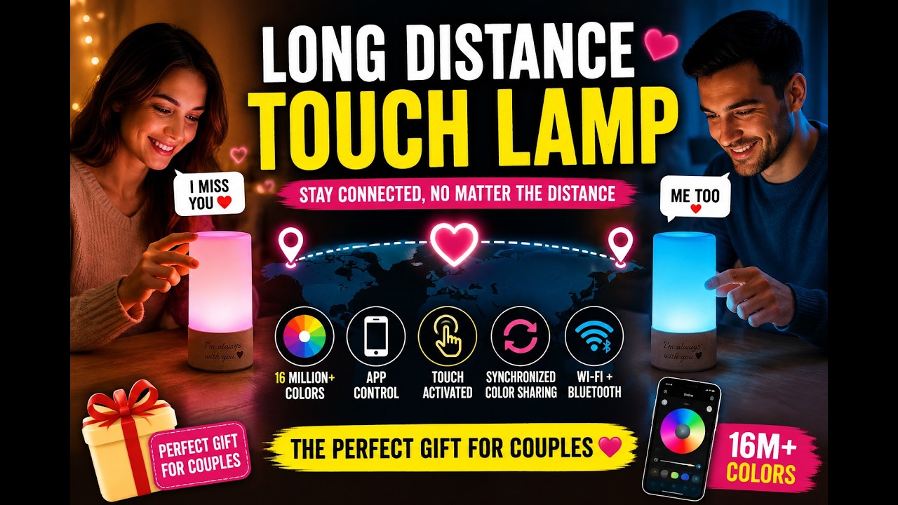 Long Distance Touch Lamp for Couples | Stay Connected From Anywhere
