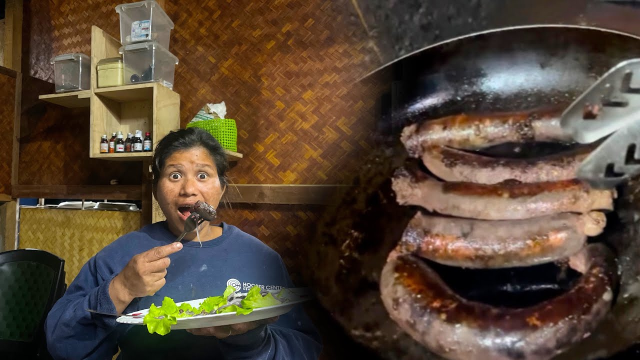 Homemade blood sausage / Christmas 🎄Eve in Arunachal Pradesh | Northeast India Vlog