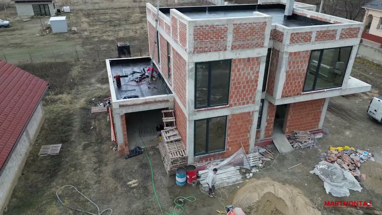 Остекление загородного дома.Moldova.Martmontaj.Veka Softline 82.