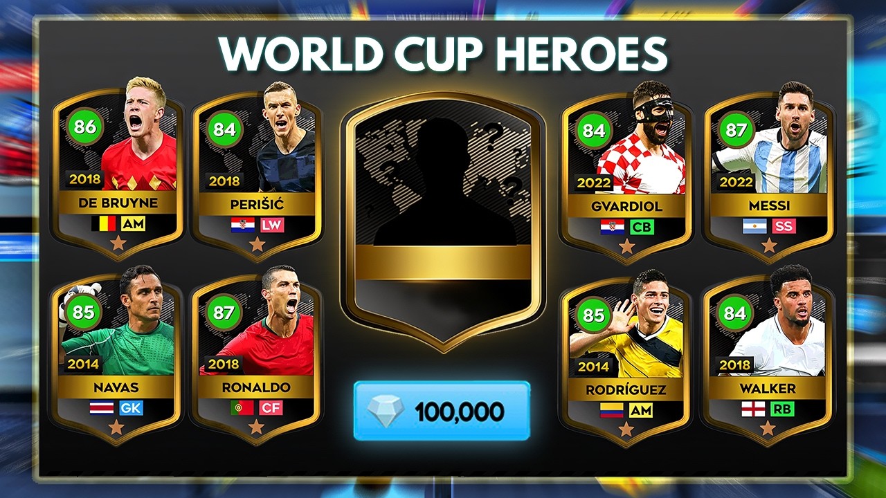 BUYING ALL WORLD CUP HEROES PLAYERS with UNLIMITED GEMS