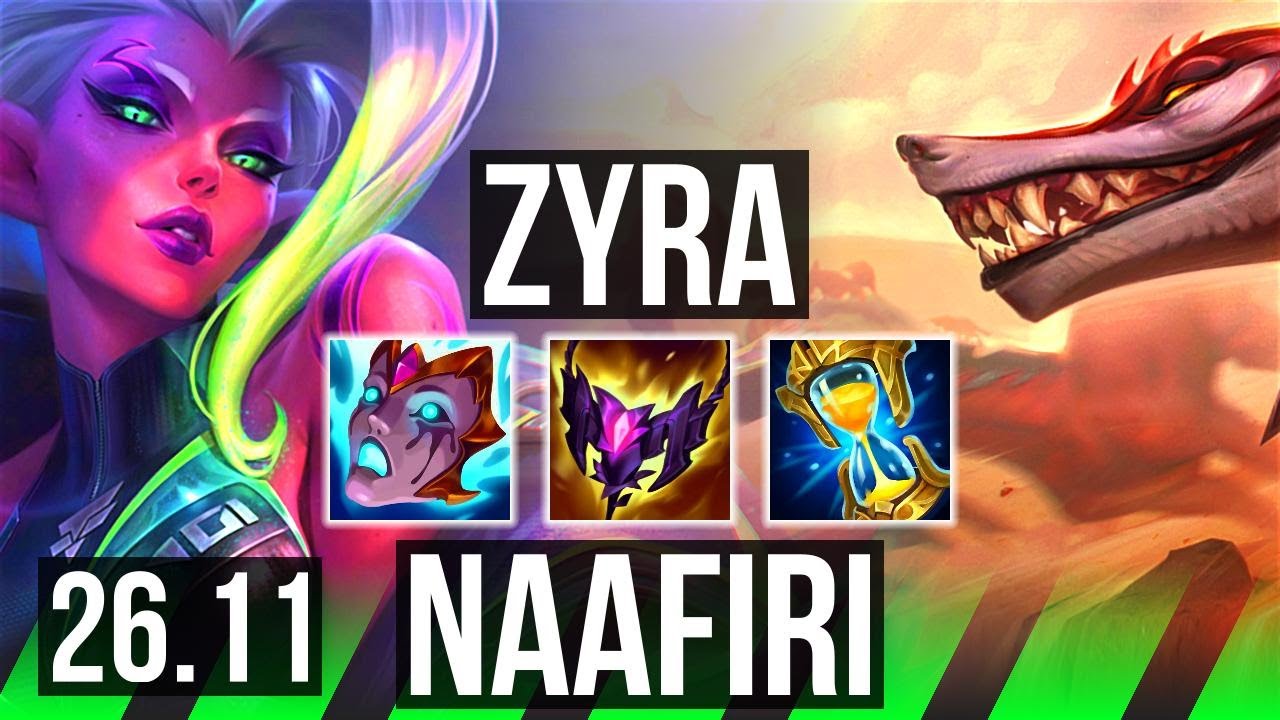 ZYRA vs NAAFIRI (JGL) | Good KDA: 14/1/16 | KR Challenger | 26.11