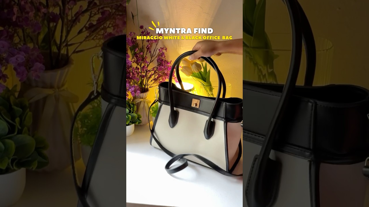 Link is in recent Community post🔗 Myntra Bag 👜 #myntra #miraggio #bag #totebag #officebag #shorts
