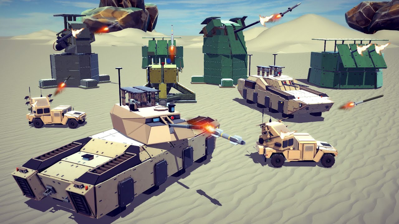 Ground Combat, Emergency Landings & Air-to-Air Shootdowns #1 | Besiege