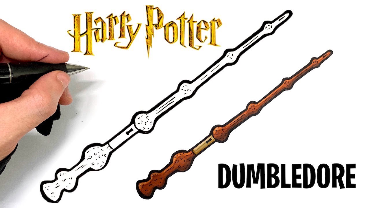Come Disegnare Bacchetta de Dumbledore - Harry Potter