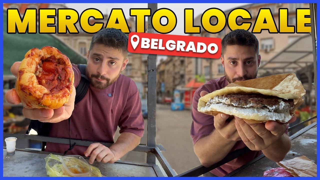 MANGIO nel MERCATO più FAMOSO di BELGRADO | Serbia | PRATTQUELLO