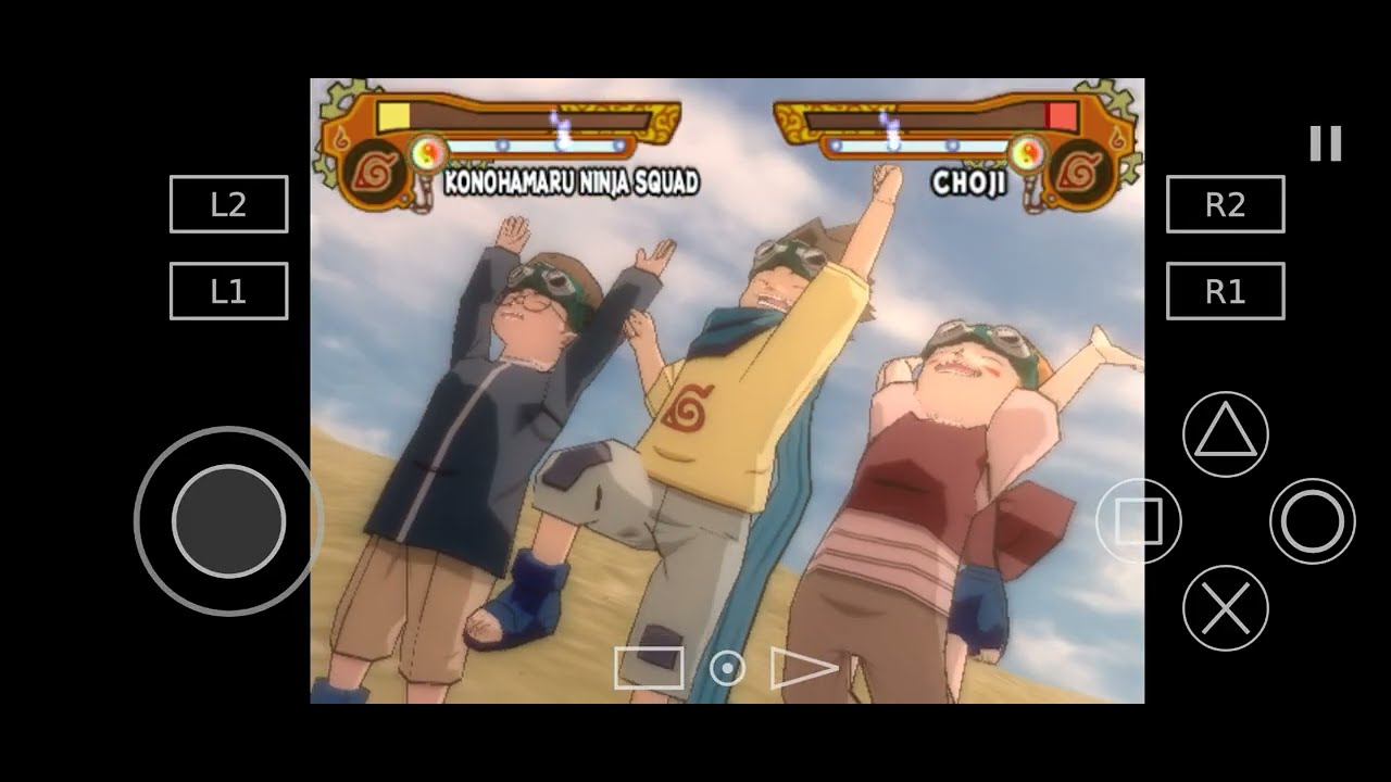KONOHAMARU VS CHOJI !! NARUTO SHIPPUDEN ULTIMATE NINJA 5 #games #narutoshippuden #aethersx2 