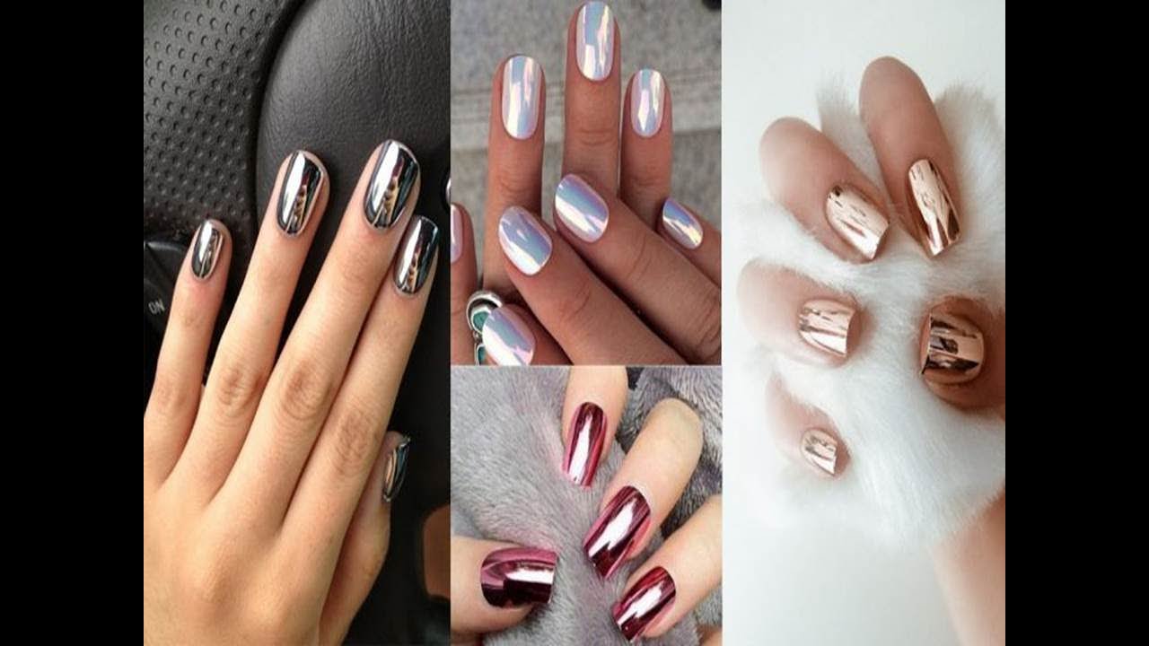 Amazing Chrome Nail Art Design !!! Chrome Nails !!! Mirror Effect !!!