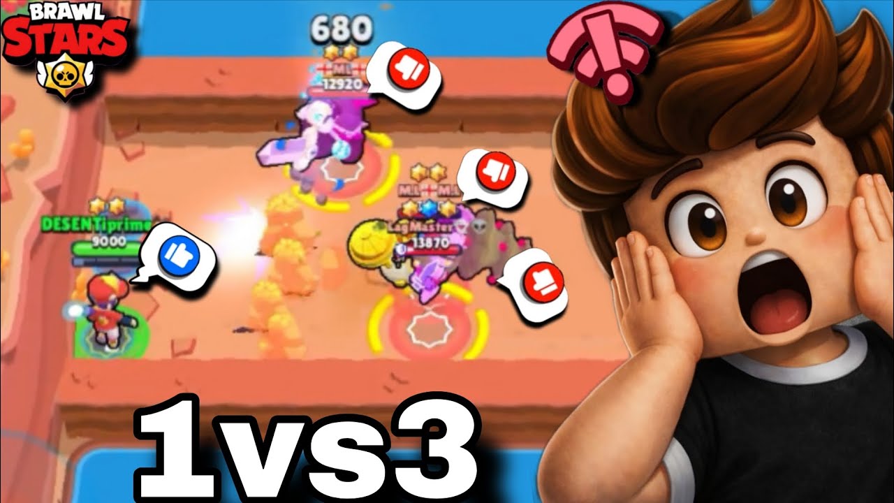 ბრაულერები VS 3 ფრენკი... 😨 წავაგე? Brawl Stars 1vs3 