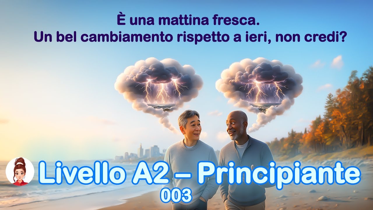 🇮🇹 Conversazione informale come parlare del tempo freddo o fresco in italiano – A2
